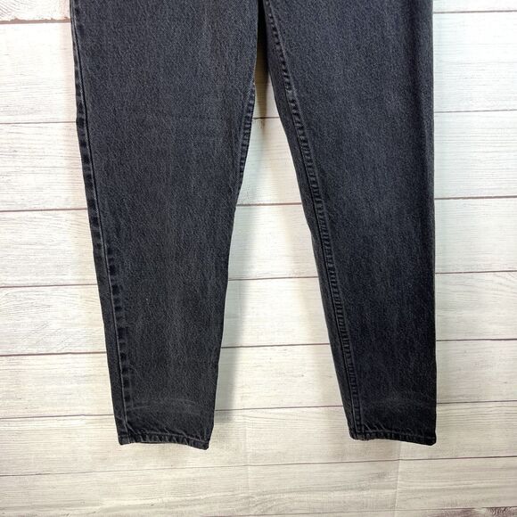 VTG 90s Y2K Anchor Black High Waisted Mom Jeans Tapered Retro Women’s Size 5/6 - Picture 5 of 10